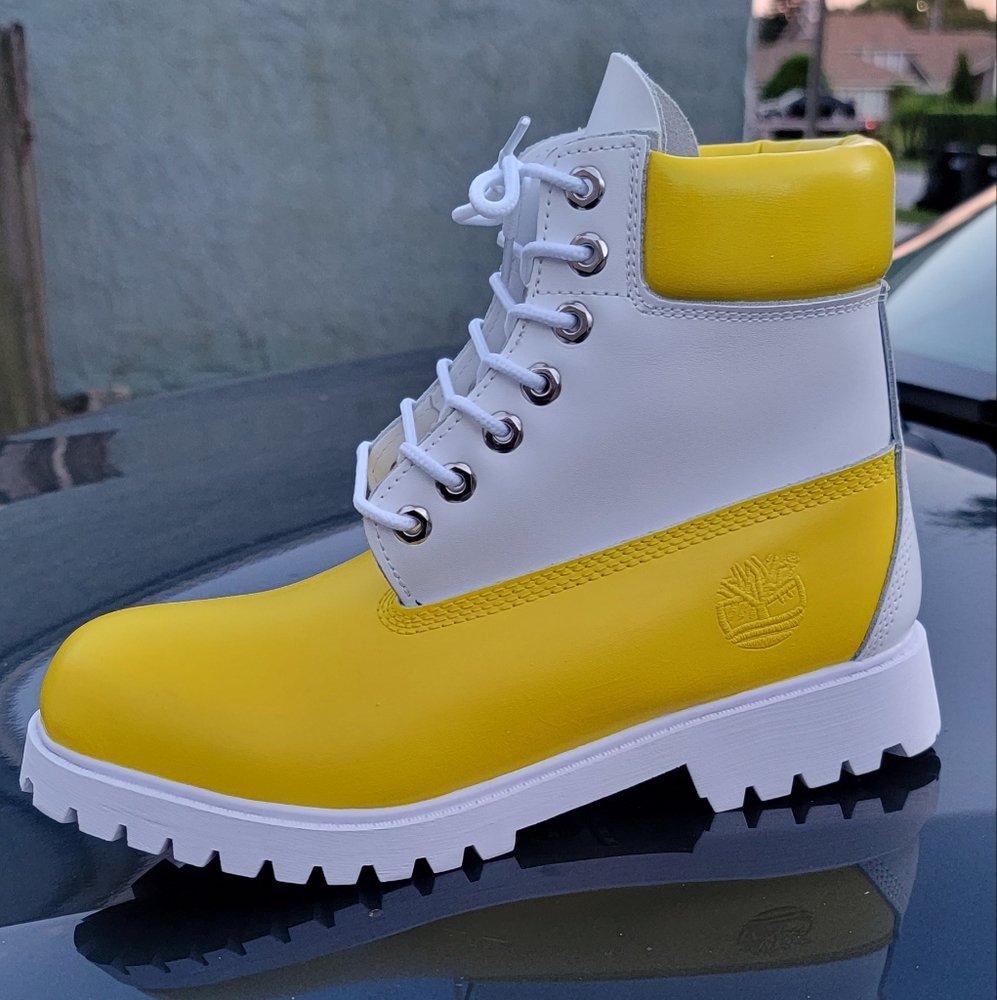 Timberland boots Yellow Fashion two tone
